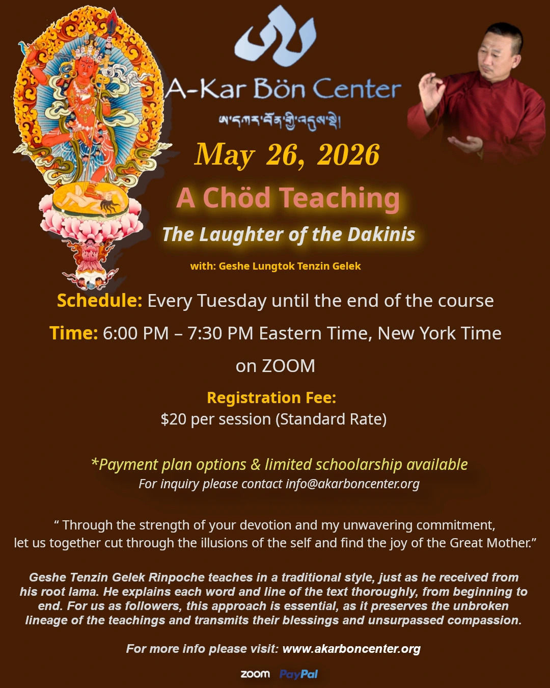 A Chöd Teaching: The Laughter of the Dakinis
